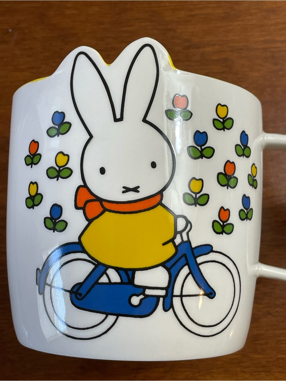 Set of 2 Miffy "Bunny on a Bike" 18oz Ceramic Mugs